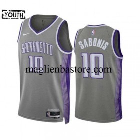 Maglia NBA Sacramento Kings DOMANTAS SABONIS 10 Nike City Edition 2022-2023 Swingman - Bambino